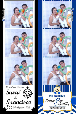 Fotocabina Inflable Boda Sarai y Francisco