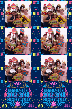 Cabina de Fotos inflable Graduacion Colegio Villalba